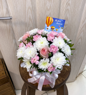 Букет в коробке Лана